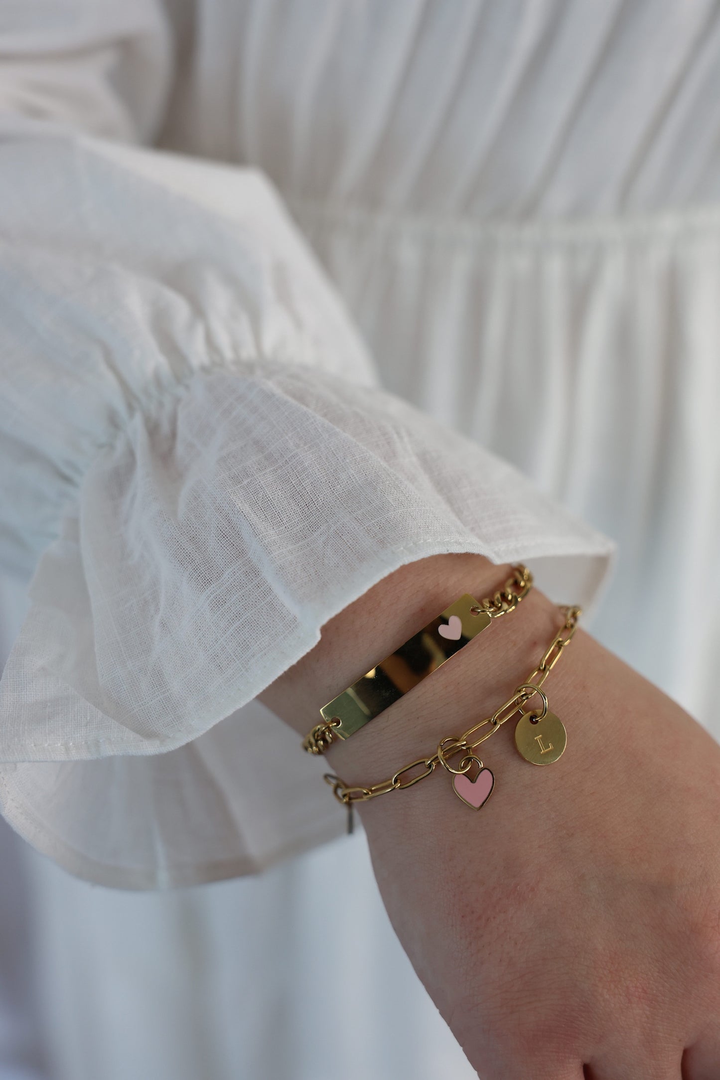 Amber Gold Personalised Bracelet Women