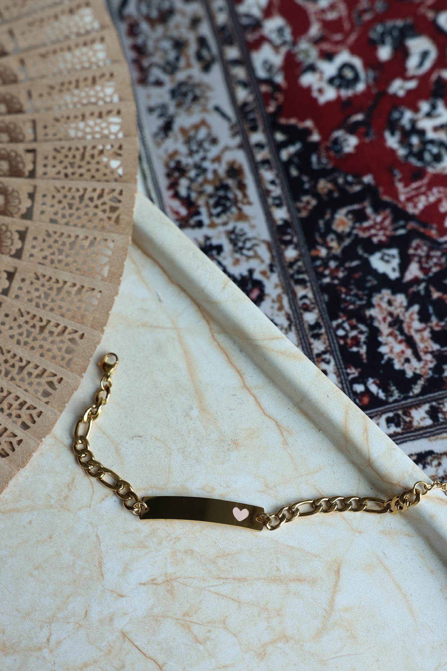 Amber Gold Personalised Bracelet Women