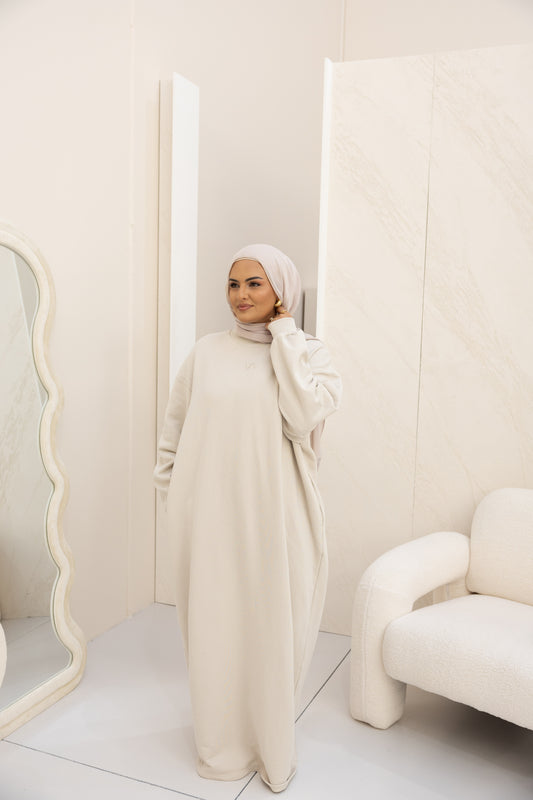 Sweater Dress - Women - Beige