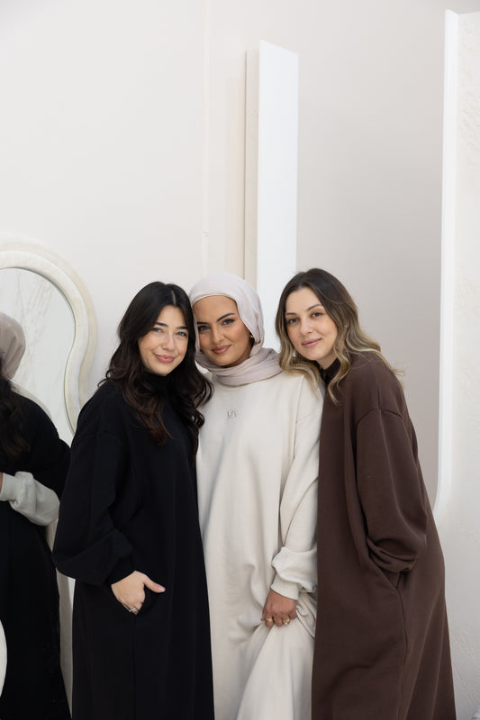 Maternity Sweater Dress - Black - Printed Logo