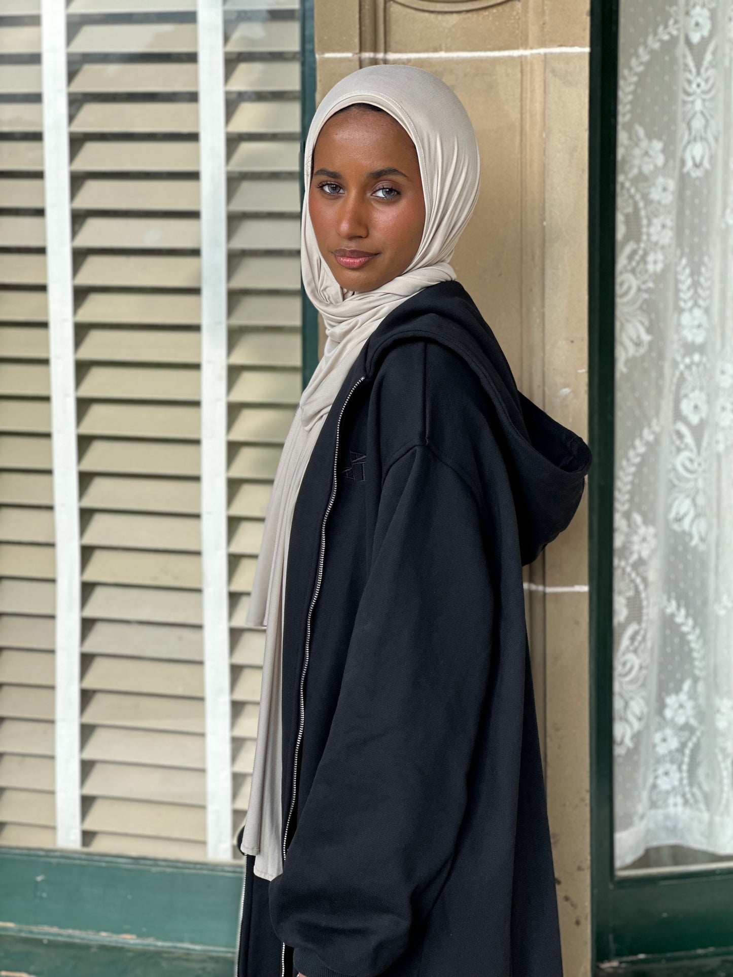 Freya Maxi Jacket- Black