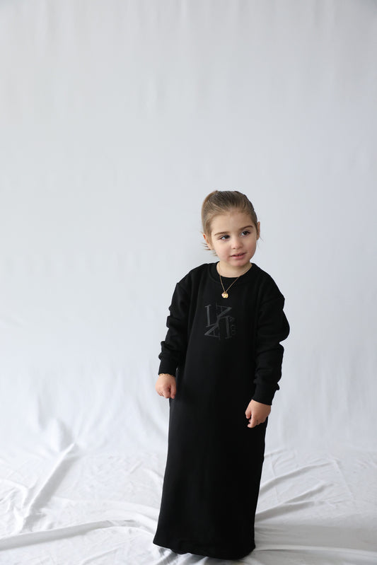 Sweater Dress with Printed Logo - Kids