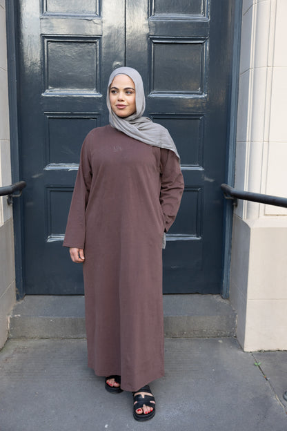 T-Shirt Dress - Brown