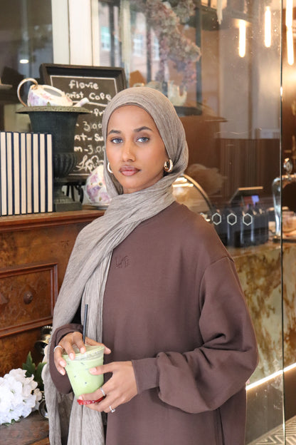 Mocha- Rayon Hijab Set