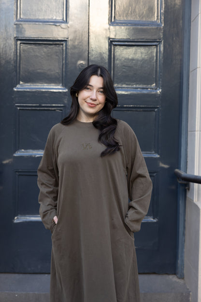 T-Shirt Dress - Army Green