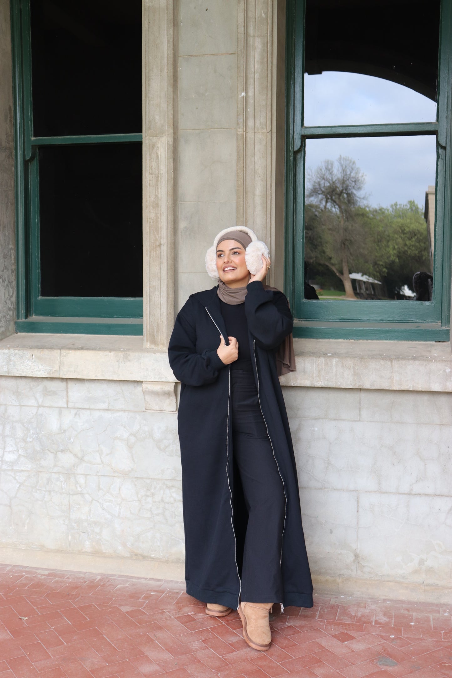 Freya Maxi Jacket- Black