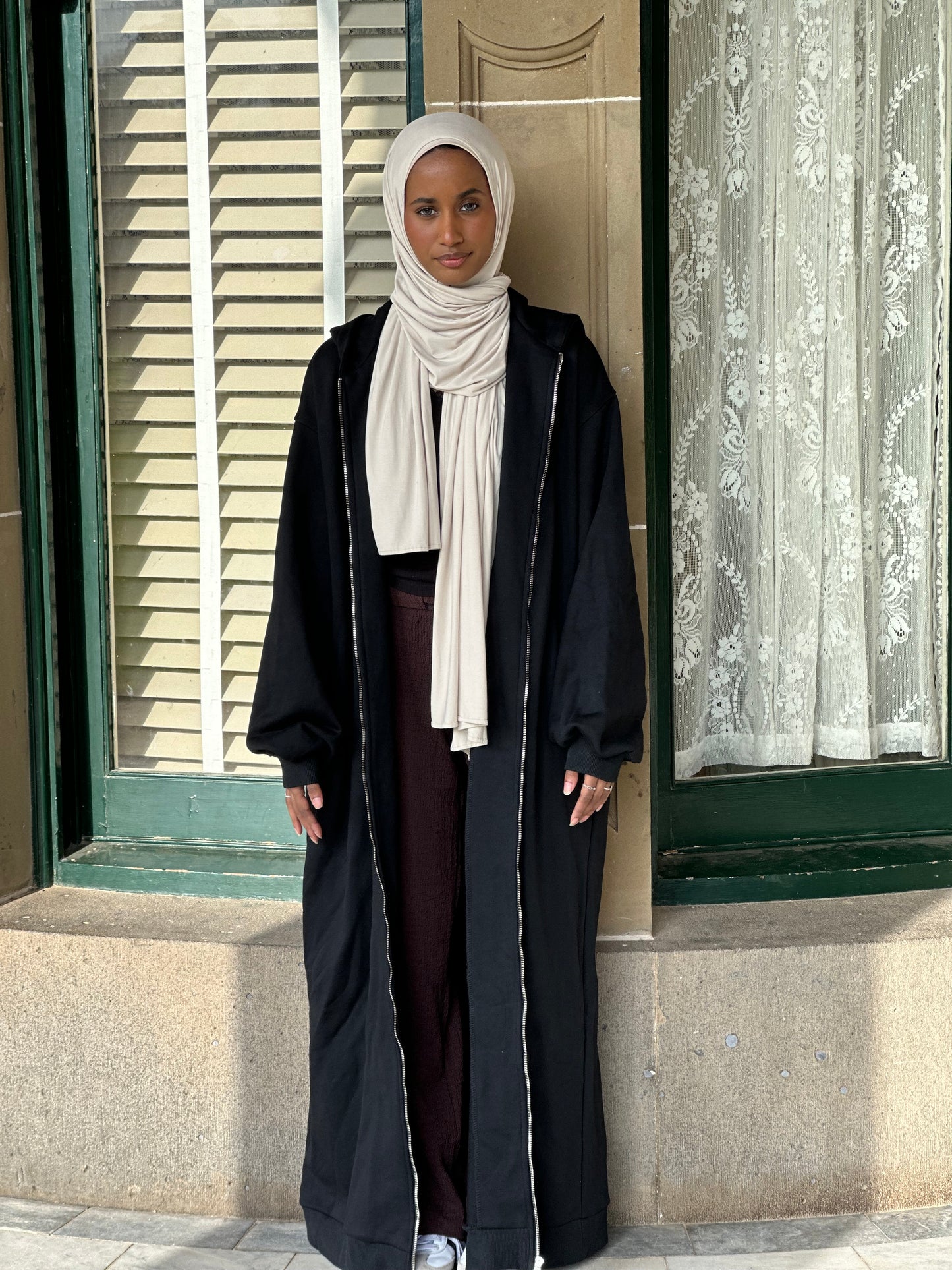 Freya Maxi Jacket- Black