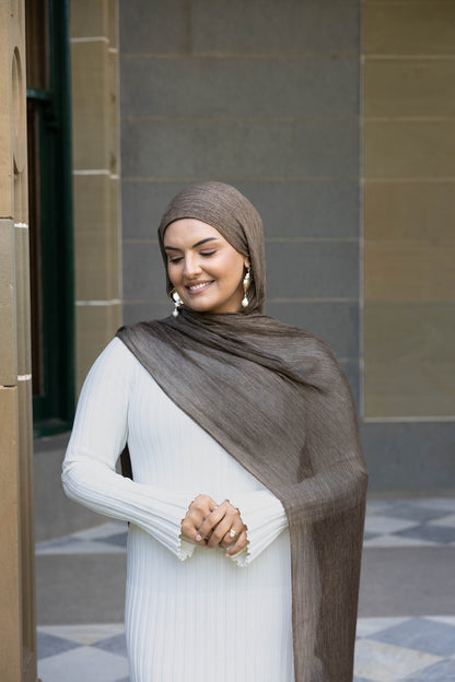 Choc espresso- Rayon Hijab Set