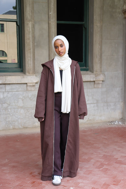 Freya Maxi Jacket- Brown