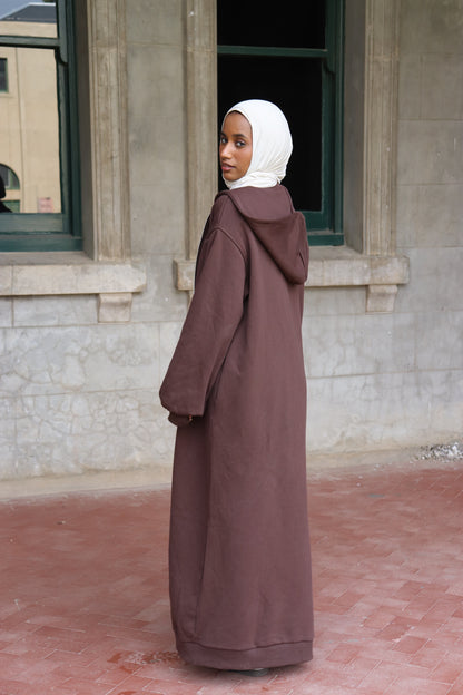 Freya Maxi Jacket- Brown