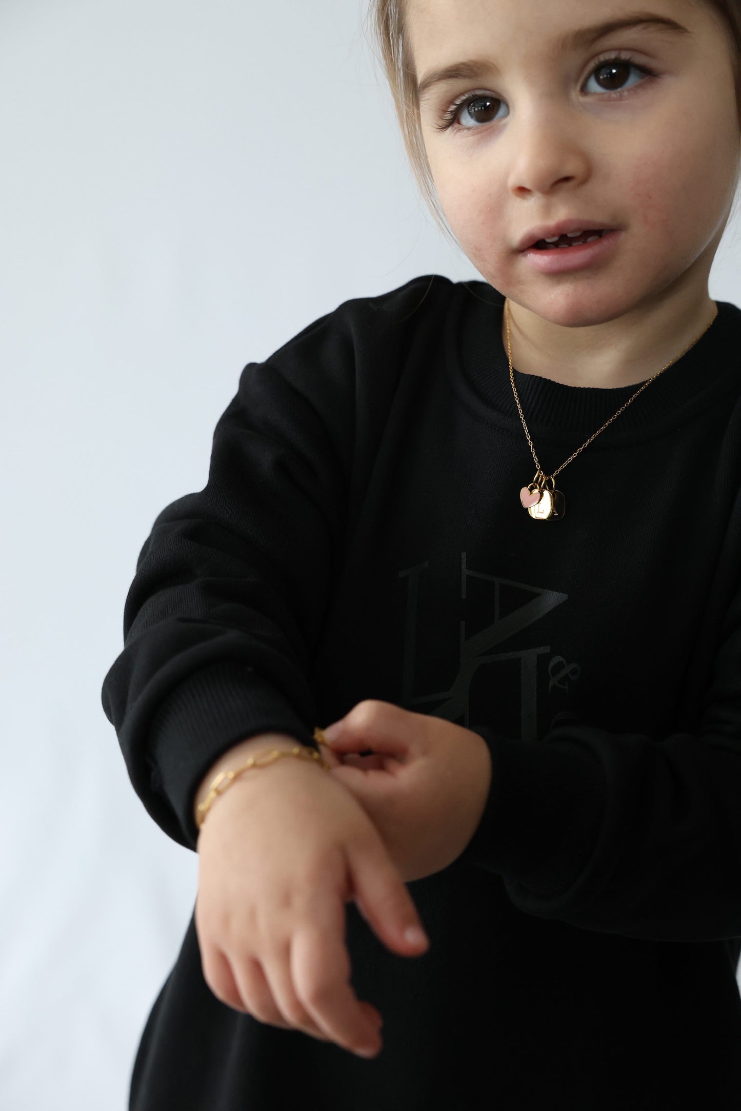 Sweater Dress with Printed Logo - Kids