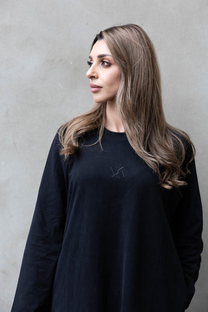 T-Shirt Dress - Black