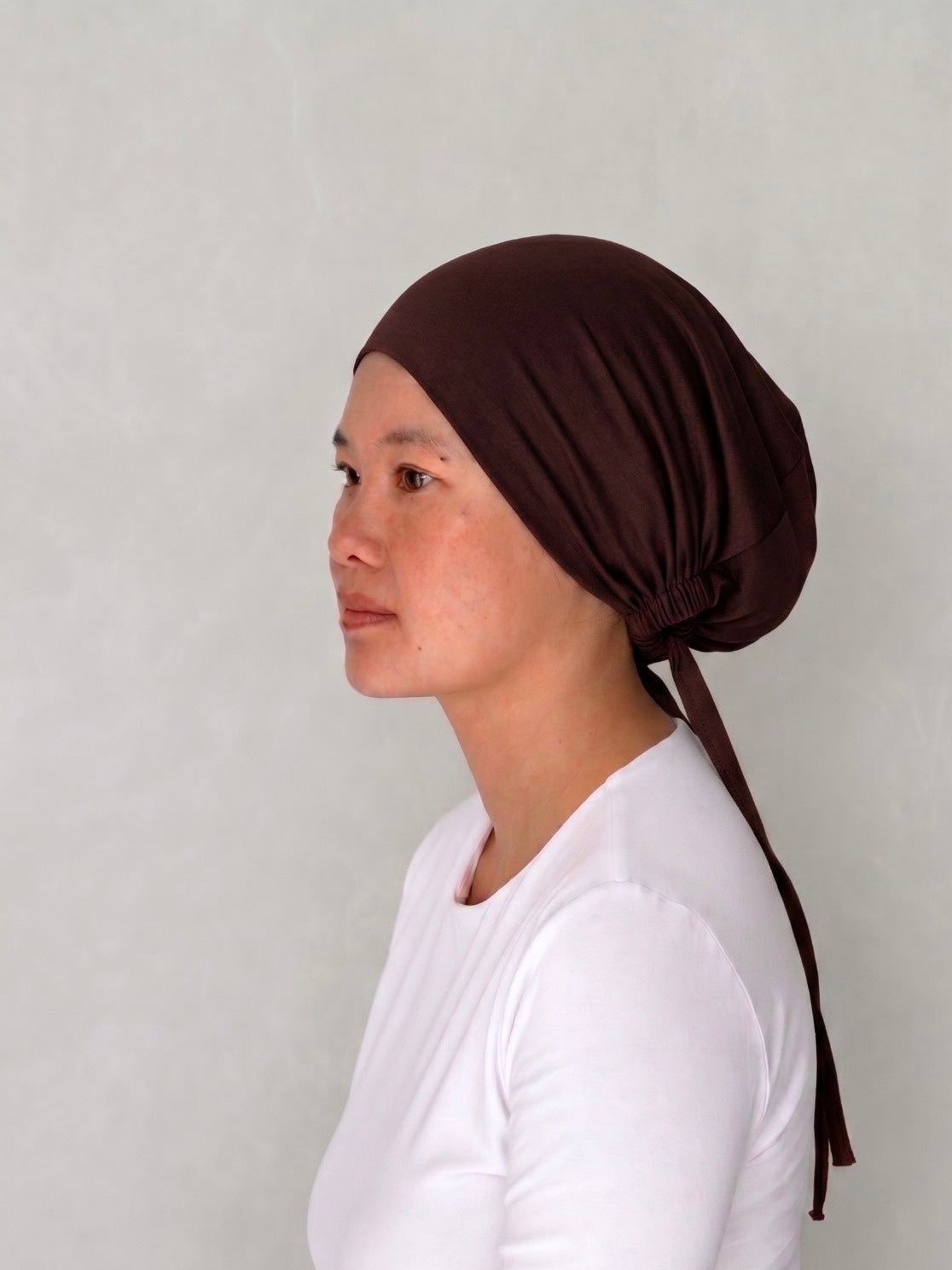 Cocoa Bamboo under cap